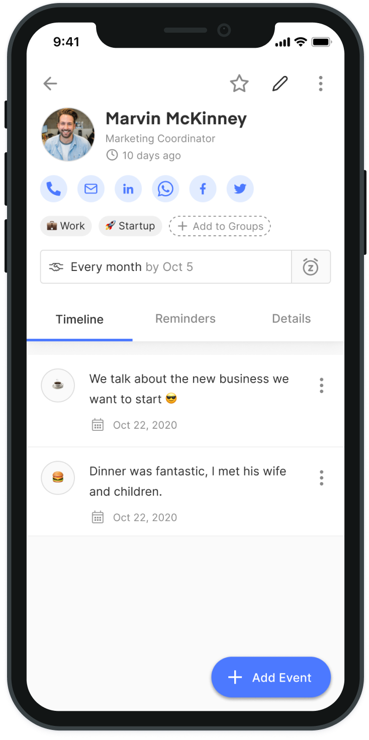 A Dex Mobile App Screenshoot