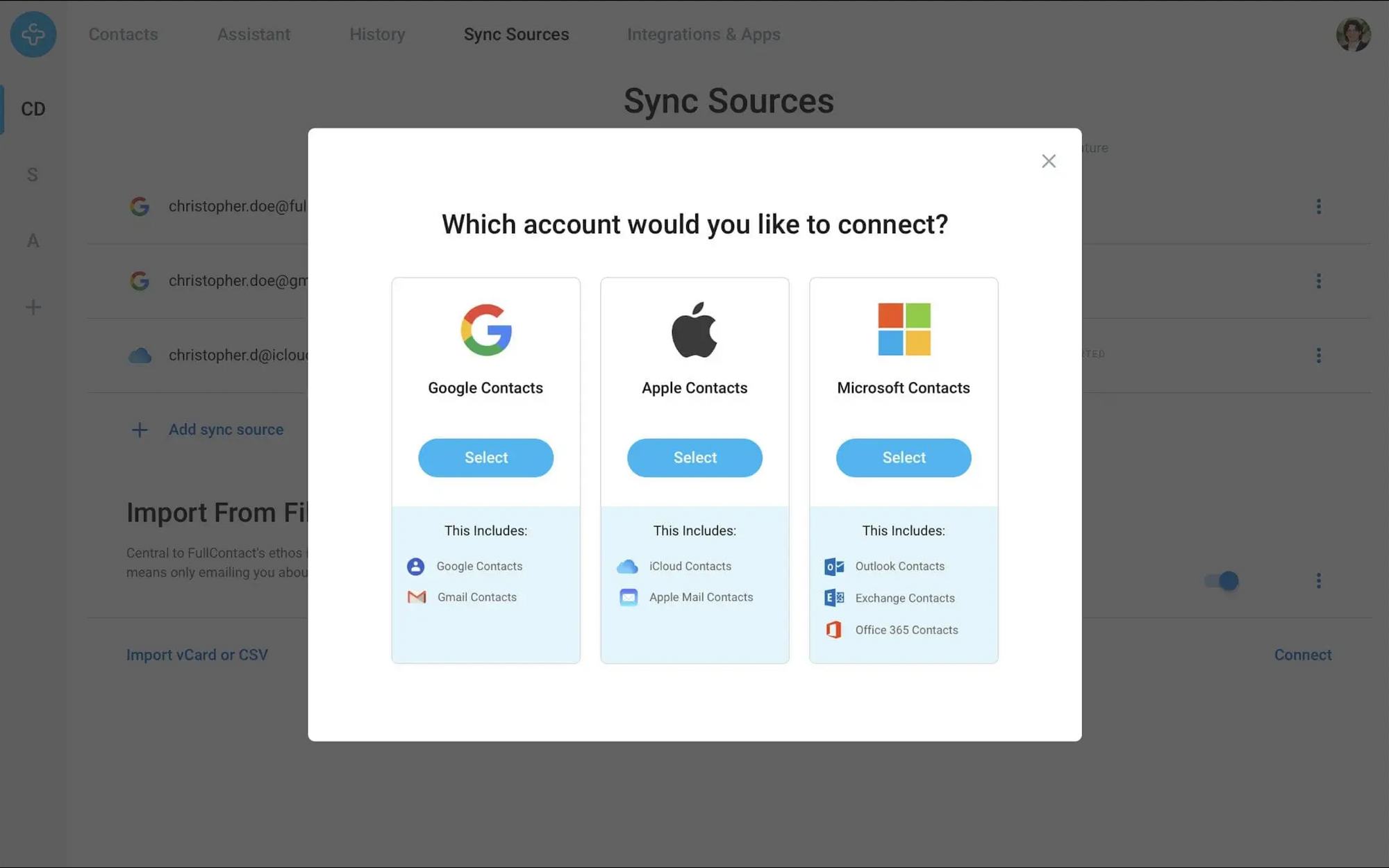 Easily sync contacts across Gmail, Outlook, and your phone.