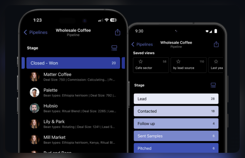 Mobile app interface. Image from Streak.
