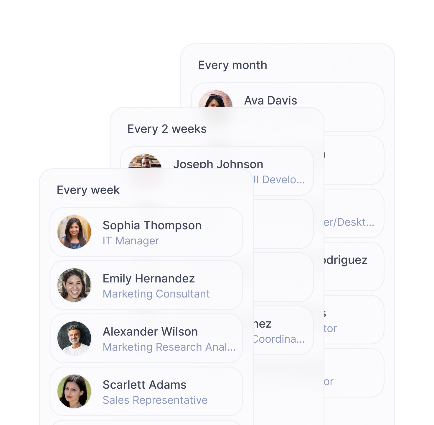 Dex reminds you to keep in touch with your network.