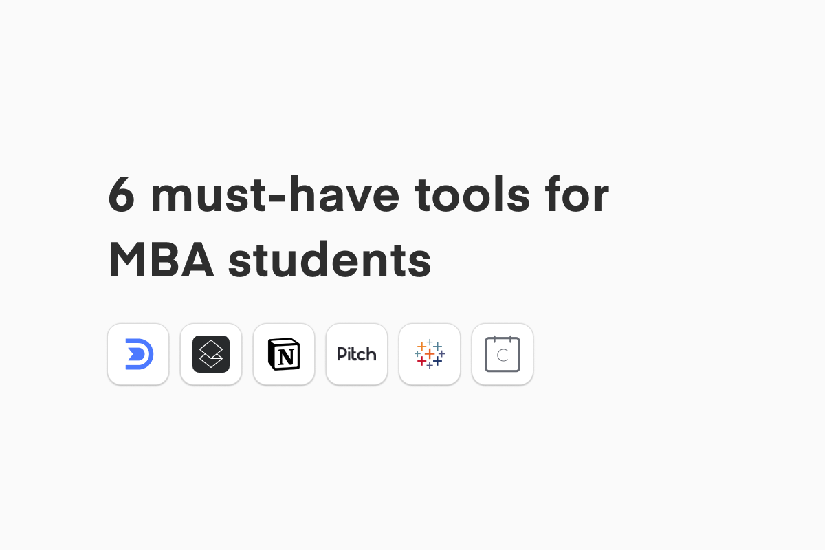 6 must-have tools for MBA students