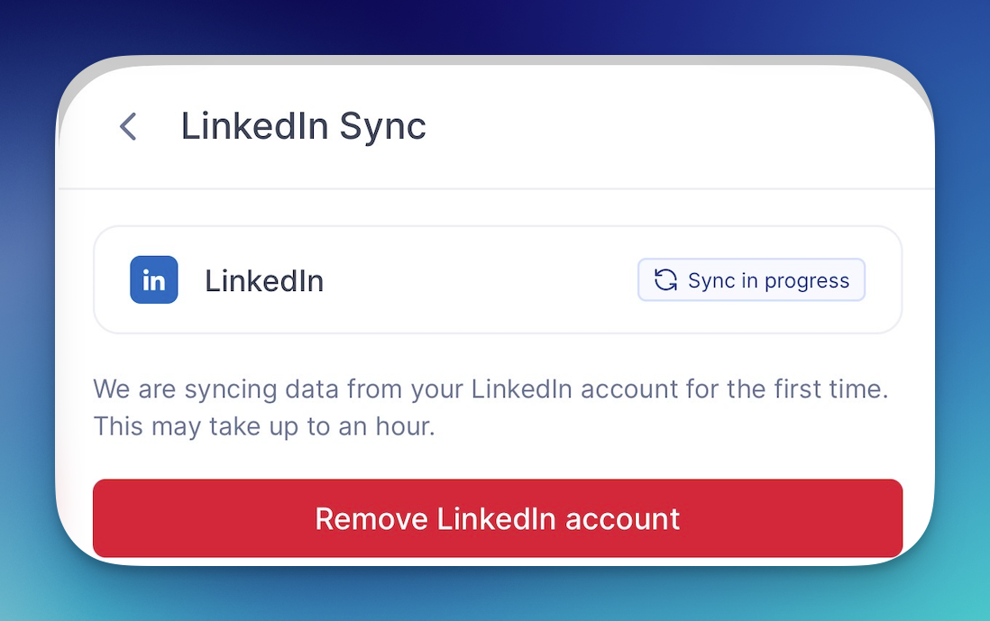 LinkedIn-Sync-In-Progress