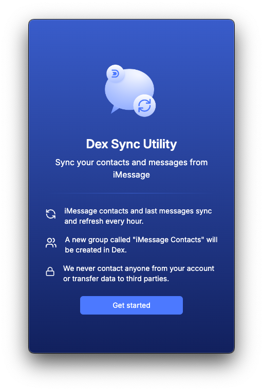 iMessage Sync - Dex Guide
