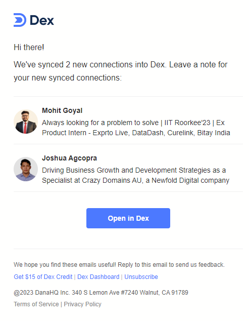 Stay Informed - Dex Guide